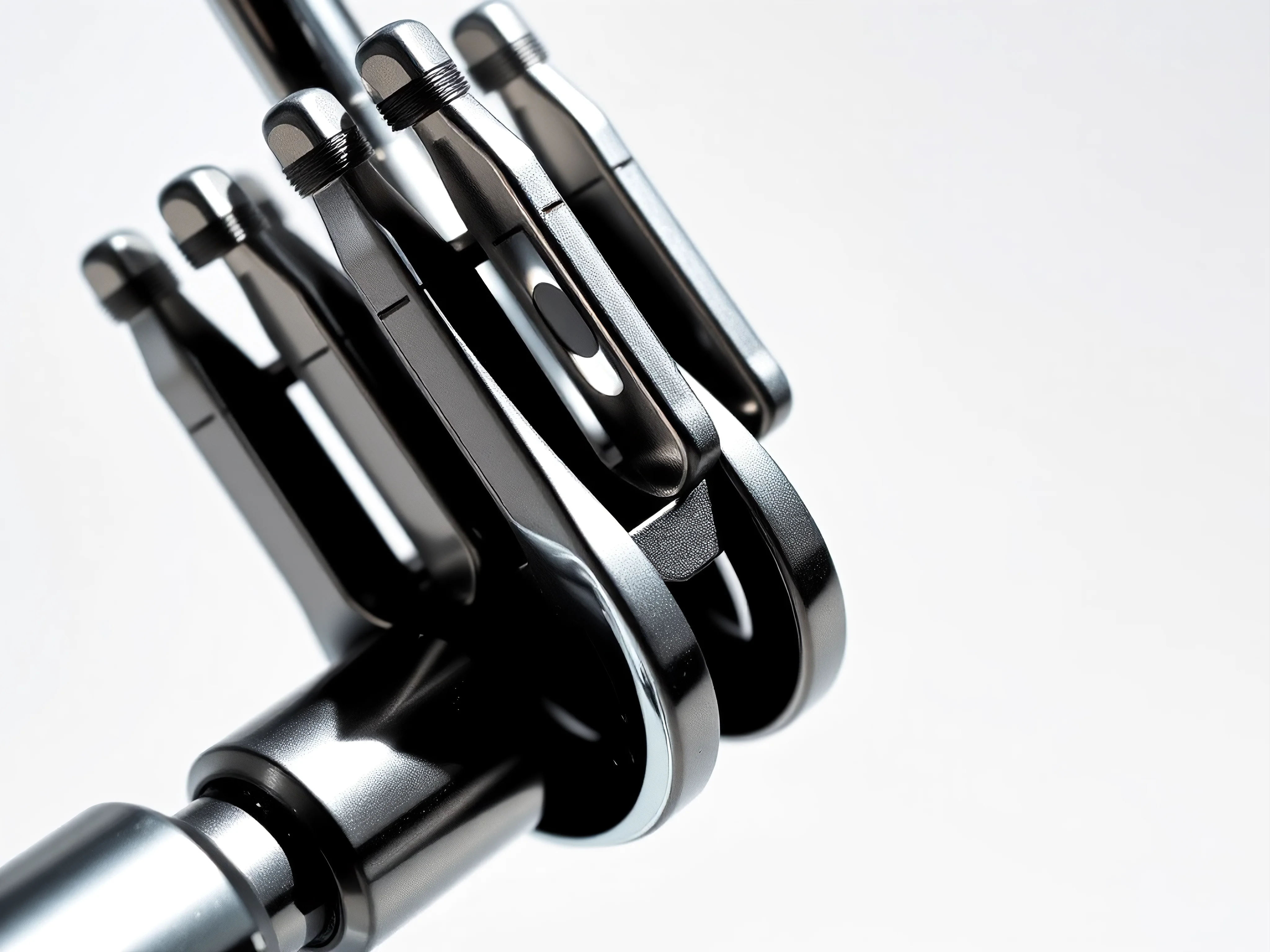 Bold graphic illustration of a gleaming, heavy-duty silver tuning fork.